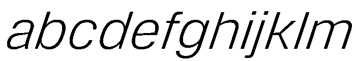 DeBox Light Italic Tall FONT