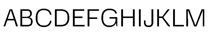 DeBox Light Short Font UPPERCASE