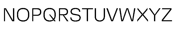 DeBox Light Short Font UPPERCASE