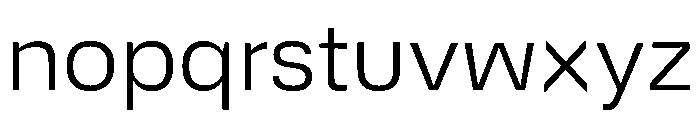 DeBox Light Short Font LOWERCASE