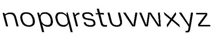 DeBox Light Slanted Short Font LOWERCASE