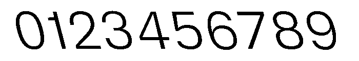 DeBox Light Slanted Tall Font OTHER CHARS