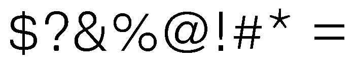 DeBox Light Font OTHER CHARS