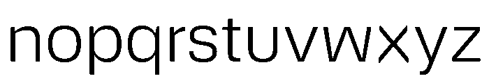 DeBox Light Font LOWERCASE