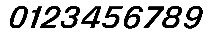 DeBox Medium Italic Short Font OTHER CHARS