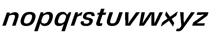 DeBox Medium Italic Short Font LOWERCASE