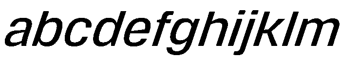 DeBox Medium Italic Tall FONT