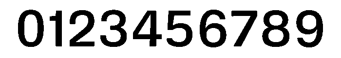 DeBox Medium Short Font OTHER CHARS