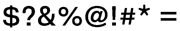 DeBox Medium Short Font OTHER CHARS