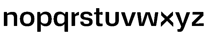 DeBox Medium Short Font LOWERCASE