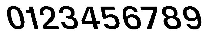 DeBox Medium Slanted Short Font OTHER CHARS