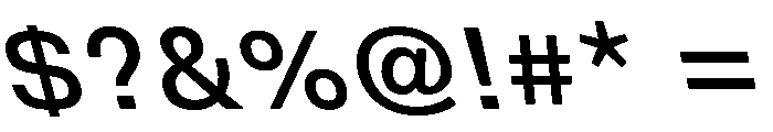 DeBox Medium Slanted Short Font OTHER CHARS