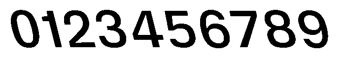 DeBox Medium Slanted Tall Font OTHER CHARS