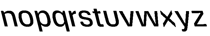 DeBox Medium Slanted Tall Font LOWERCASE