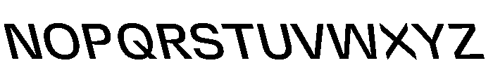 DeBox Medium Slanted Font UPPERCASE