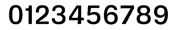 DeBox Medium Tall Font OTHER CHARS