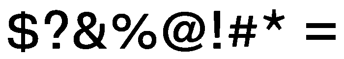 DeBox Medium Tall Font OTHER CHARS