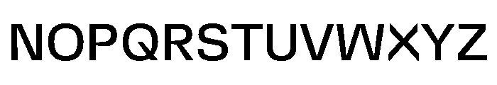 DeBox Medium Tall Font UPPERCASE