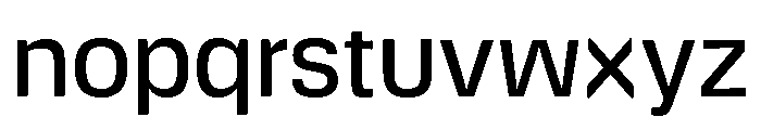 DeBox Medium Tall Font LOWERCASE