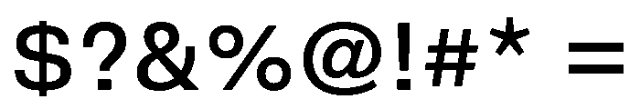 DeBox Medium Font OTHER CHARS