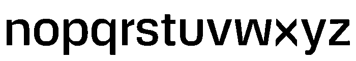 DeBox Medium Font LOWERCASE