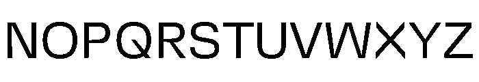 DeBox Regular Short Font UPPERCASE
