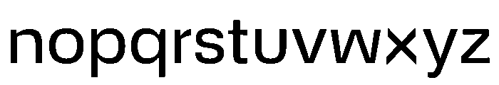 DeBox Regular Short Font LOWERCASE