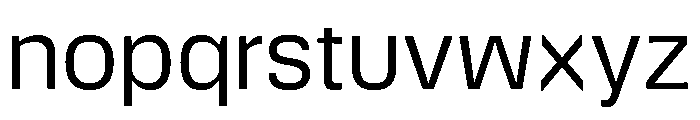 DeBox Regular Tall Font LOWERCASE