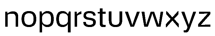 DeBox Regular Font LOWERCASE