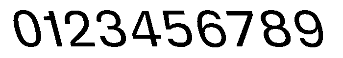 DeBox Slanted Short Font OTHER CHARS