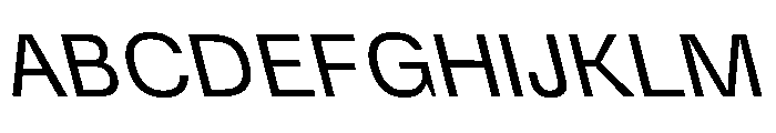 DeBox Slanted Short Font UPPERCASE