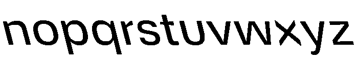 DeBox Slanted Short Font LOWERCASE