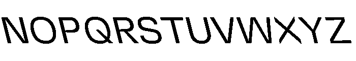DeBox Slanted Tall Font UPPERCASE