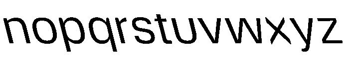 DeBox Slanted Tall Font LOWERCASE