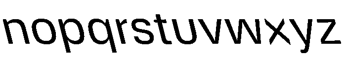 DeBox Slanted Font LOWERCASE