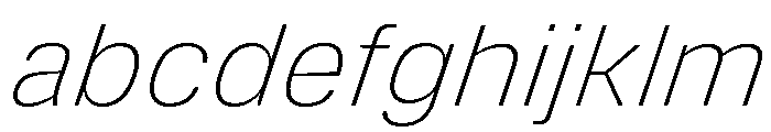 DeBox Thin Italic Tall FONT