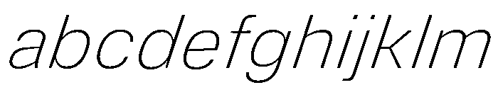 DeBox Thin Italic FONT