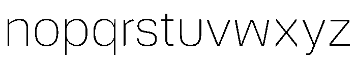 DeBox Thin Tall Font LOWERCASE