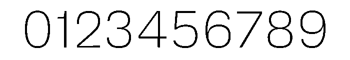DeBox Thin Font OTHER CHARS