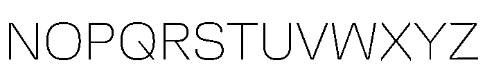 DeBox Thin Font UPPERCASE