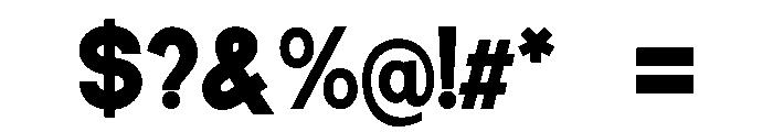 DeMonte Heavy Font OTHER CHARS