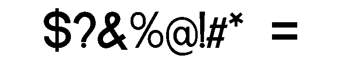 DeMonte Semi Bold Font OTHER CHARS