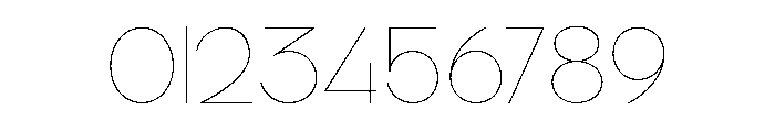 DeMonte Thin Font OTHER CHARS