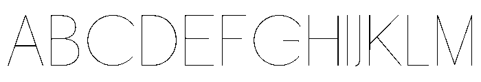 DeMonte Thin Font UPPERCASE