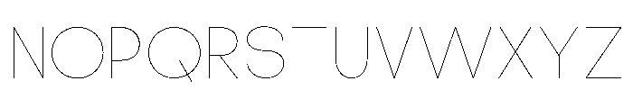 DeMonte Thin Font UPPERCASE