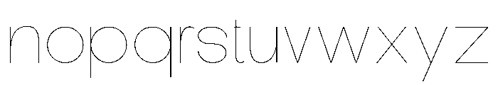DeMonte Thin Font LOWERCASE