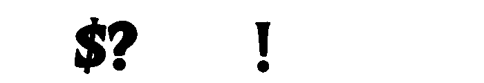 Dead Town Font OTHER CHARS