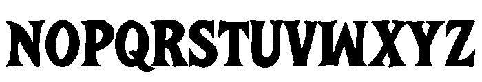 Dead Town Font LOWERCASE