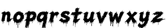 Deadly Target Font LOWERCASE