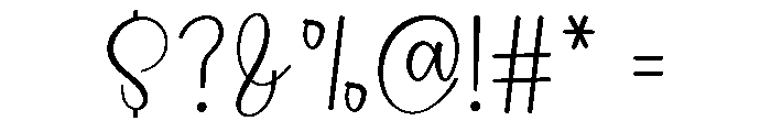 Dear Cutegirl Font OTHER CHARS